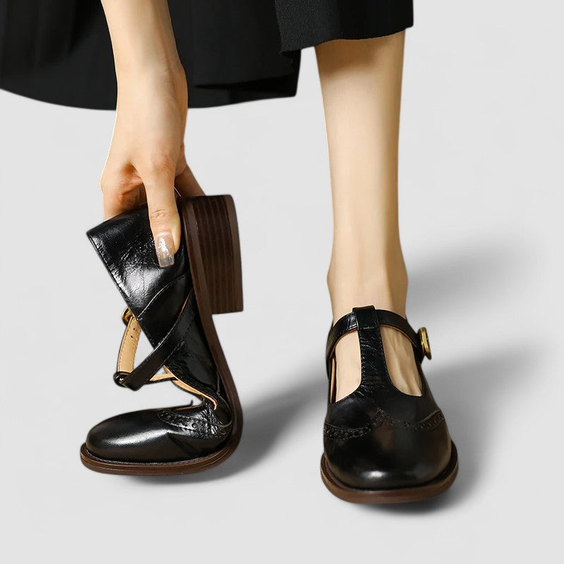 Mary Jane-schoenen met lage hak
