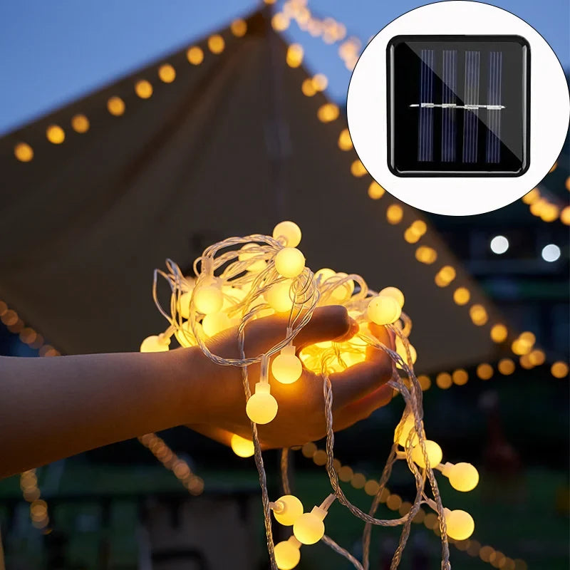 Feestverlichting op zonne-energie