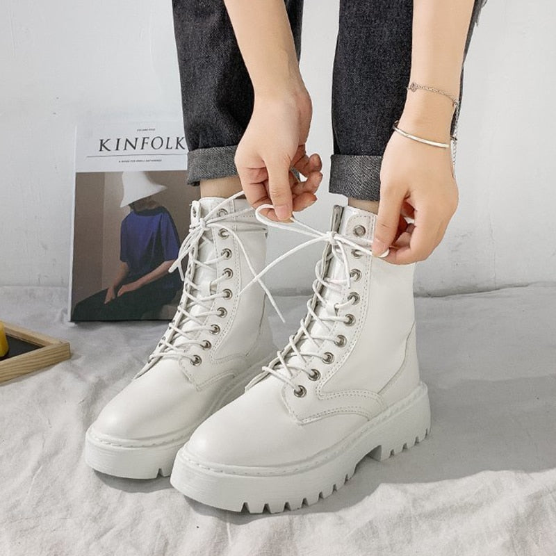 Boots met veter details voor dames