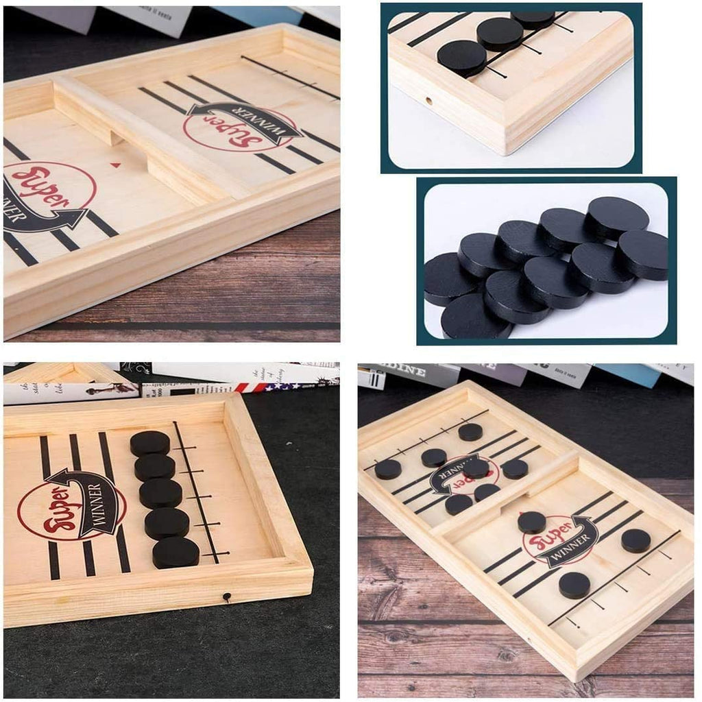2-in-1 tafelvoetbal & sjoelplezier