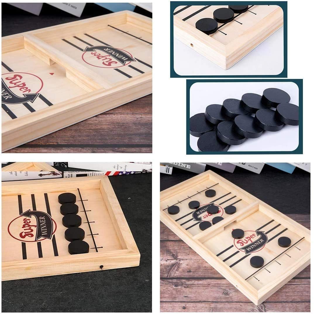 2-in-1 tafelvoetbal & sjoelplezier