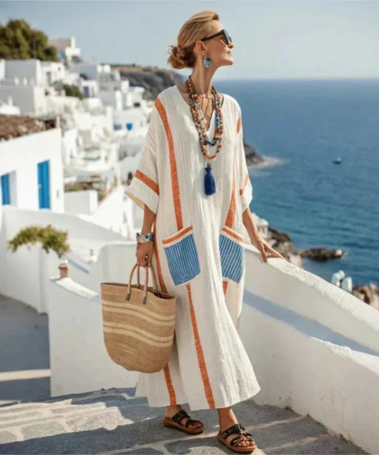 Laura | Zomerse maxi-jurk met vloeiende pasvorm