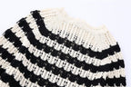 Vintage damestrui ZACK RAIN met zwart-witte strepen