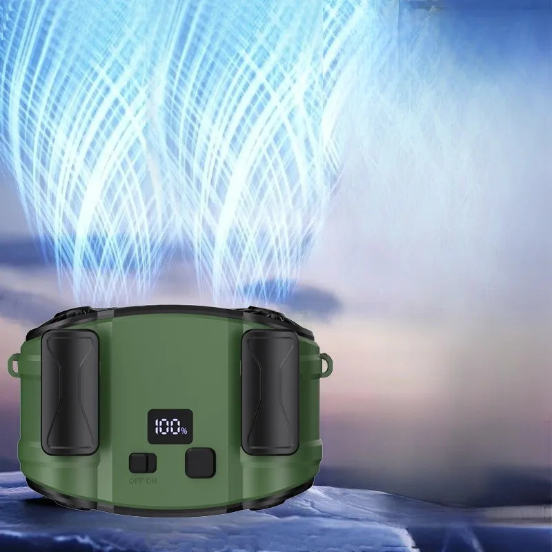 Buiten dubbele luchtuitlaat taille- & nekventilator met dubbele ventilatie