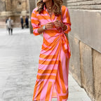 Bonte maxi-jurk