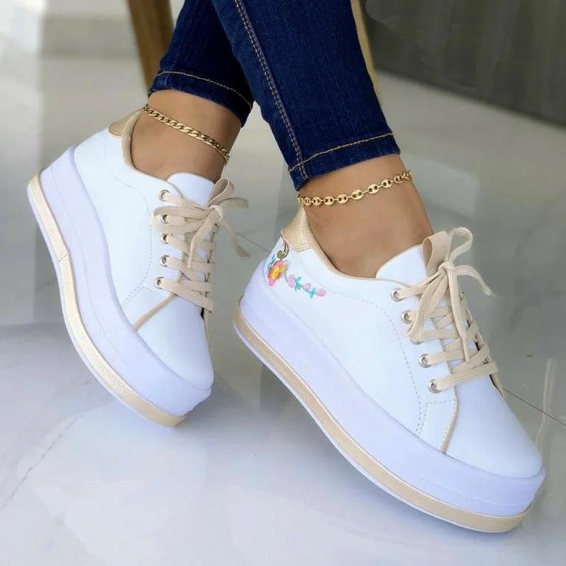 Sportschoenen met platform zool voor dames – Liva