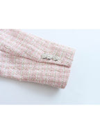 Gevlochten tweed jacket voor dames