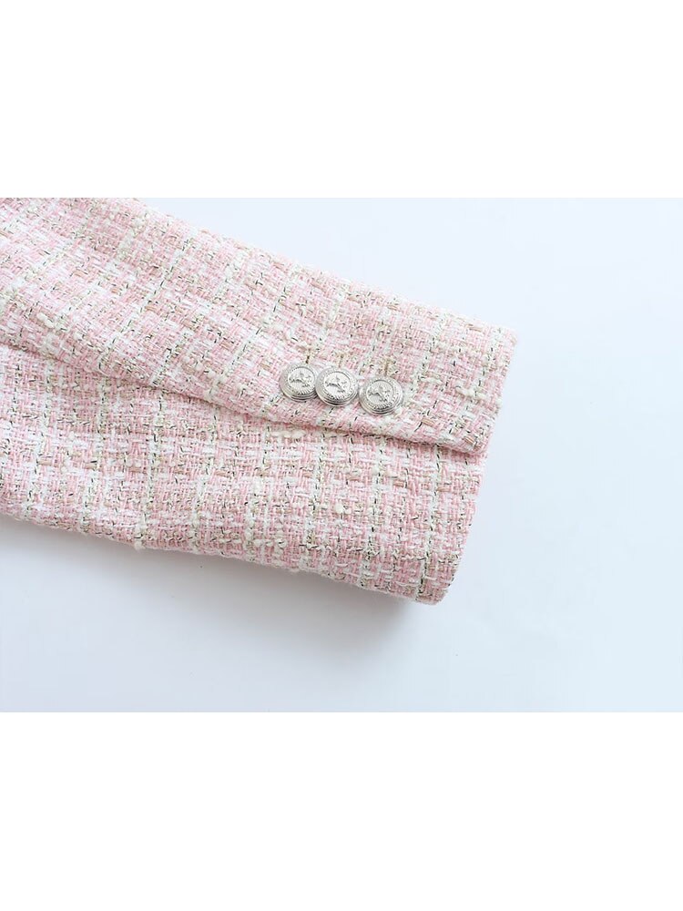 Gevlochten tweed jacket voor dames