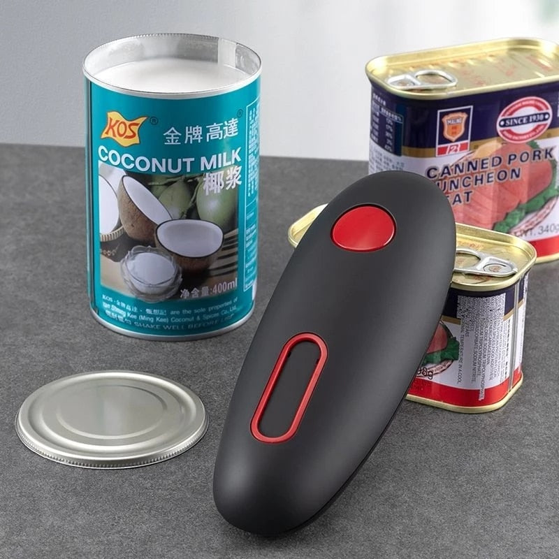 Automatische blikopener op batterijen