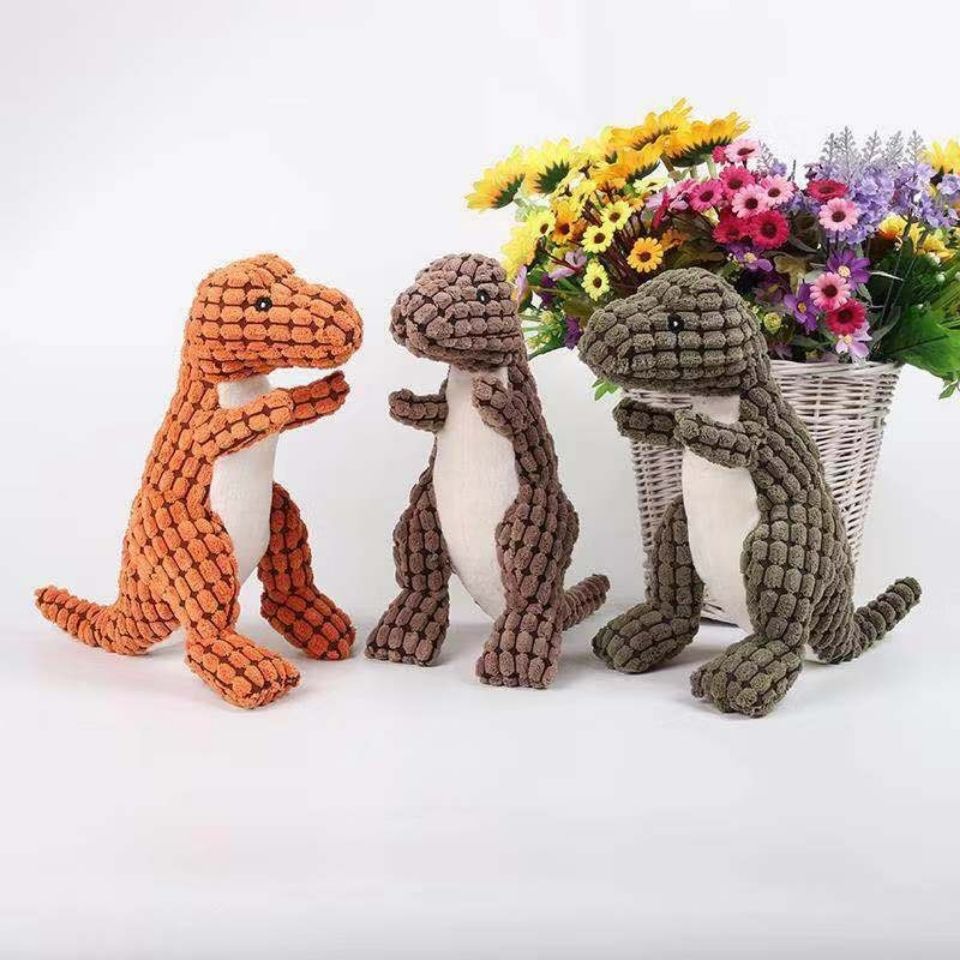 Zachte knuffeldinosaurus voor huisdieren