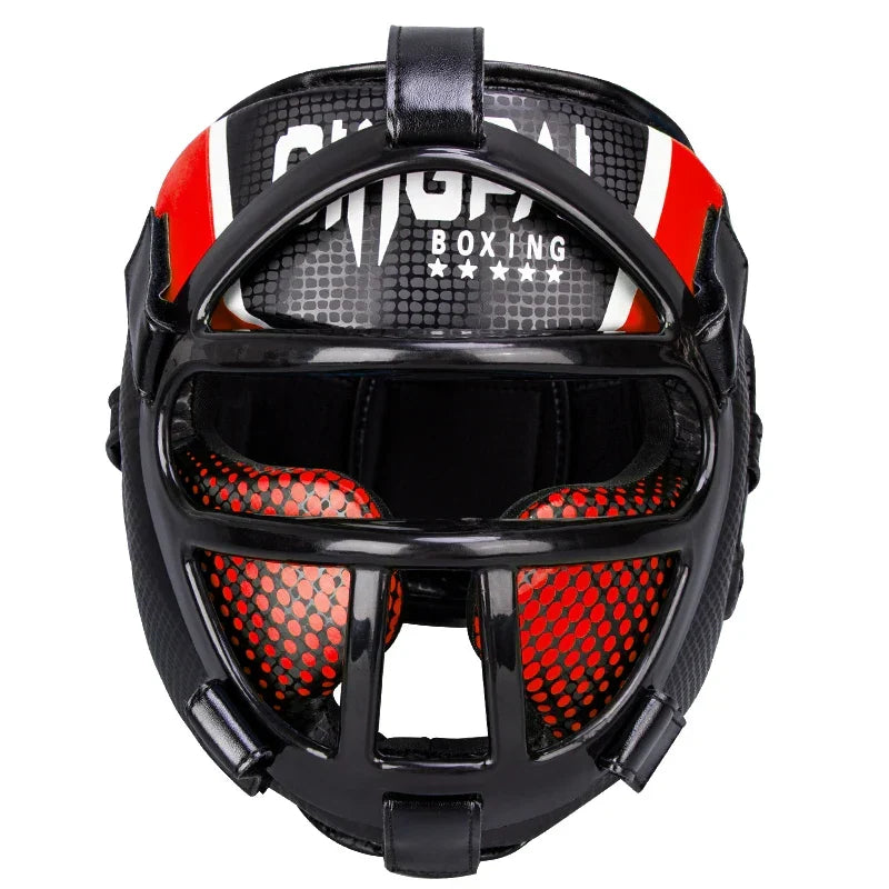 Hoofdbescherming met gezichtsmasker