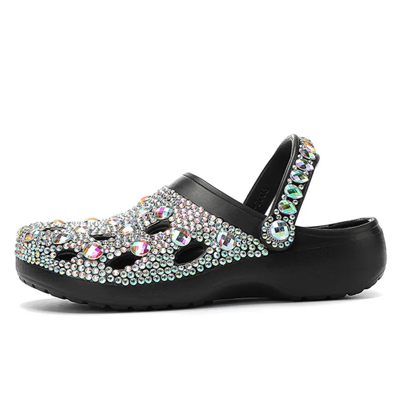 Kristalversierde zomer dames slippers van EVA