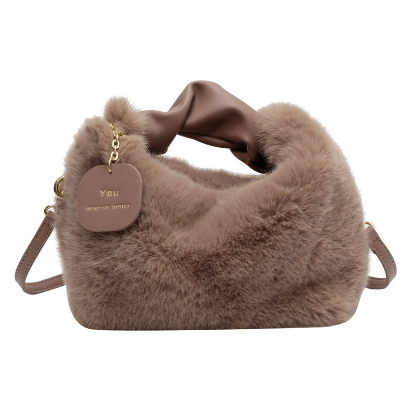 Pluchen handtas Fluffy