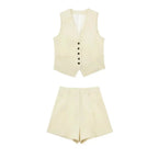 Tweedelige zomeroutfit met vintage-top