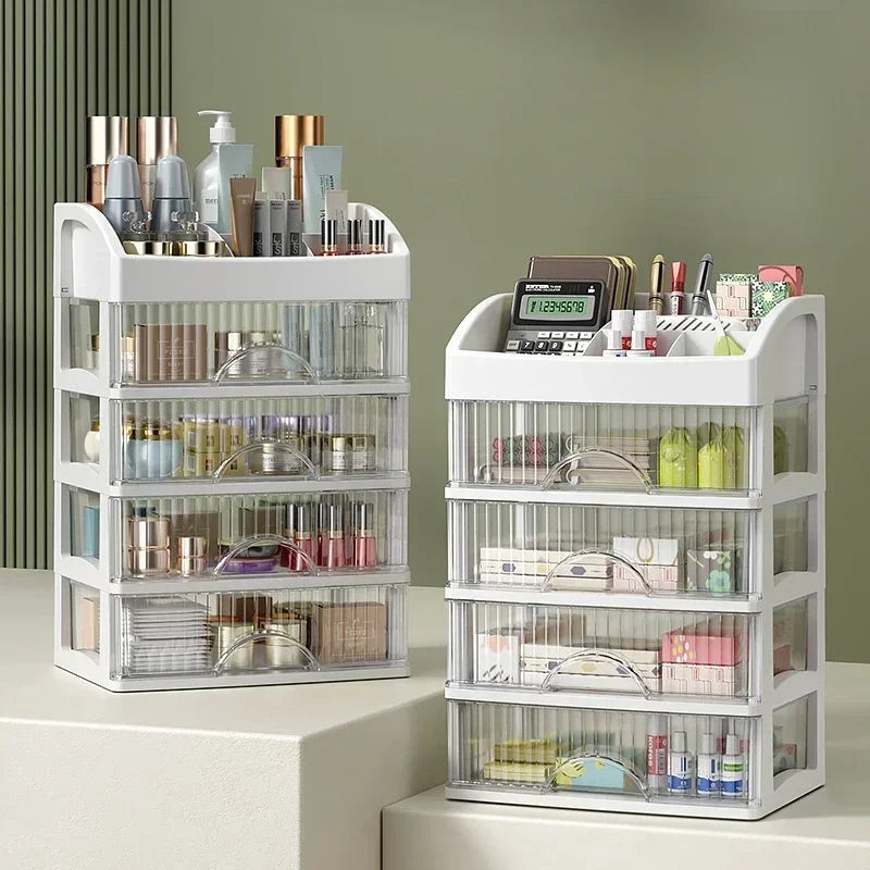 Transparante acryl make-up organizer
