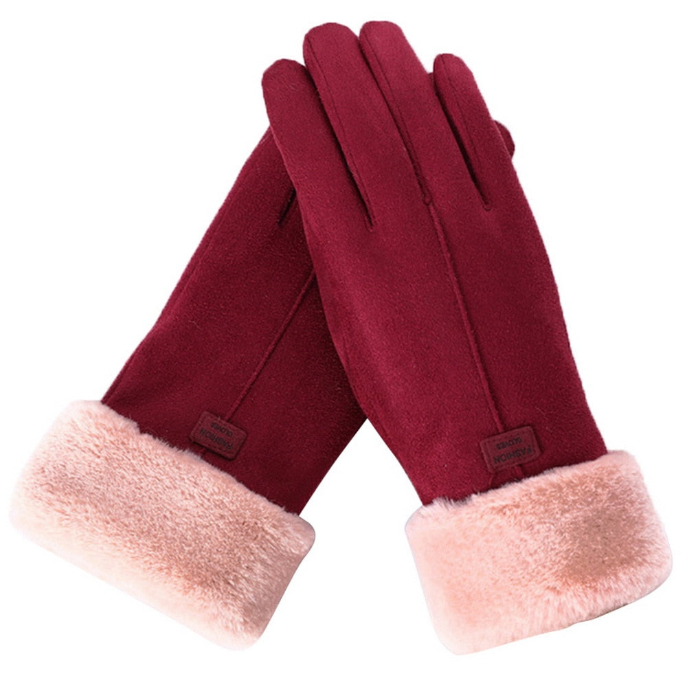 Furry handschoenen
