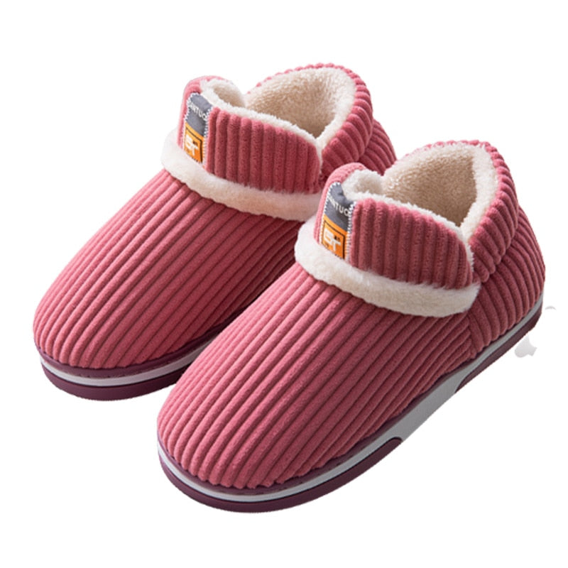 Warme winterpantoffels met imitatiebont