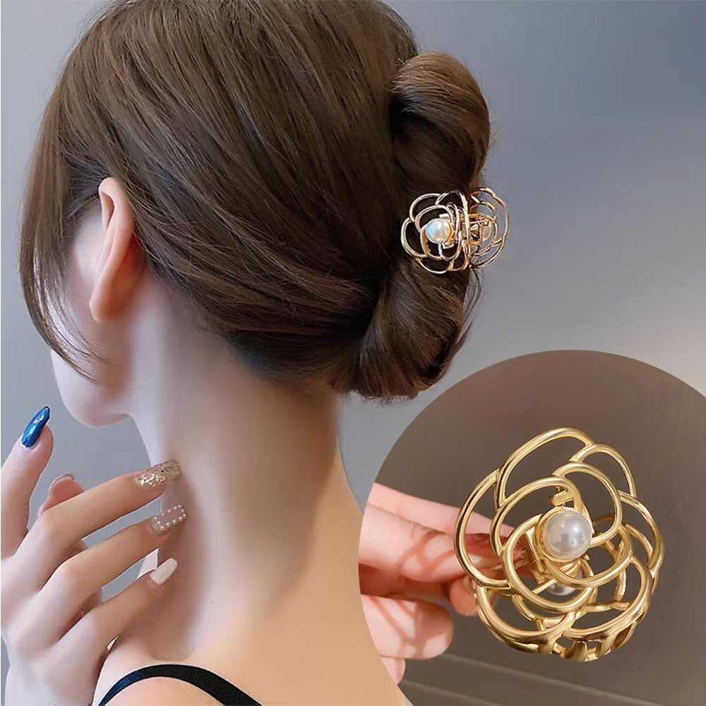 Haarclip met pareldecoratie