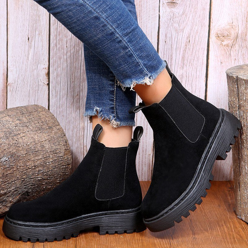 Suede boots voor dames