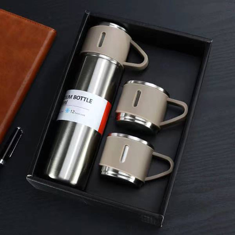 RVS-thermosfles van 500 ml met bekerdop