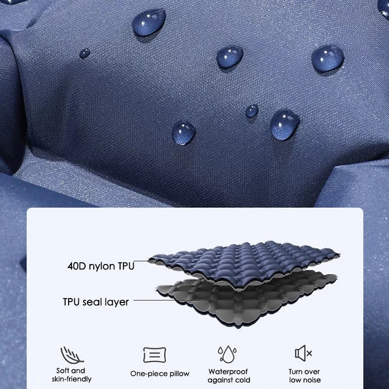 Extra-brede dubbele opblaasbare campingmatras