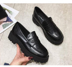 Platform loafers voor dames
