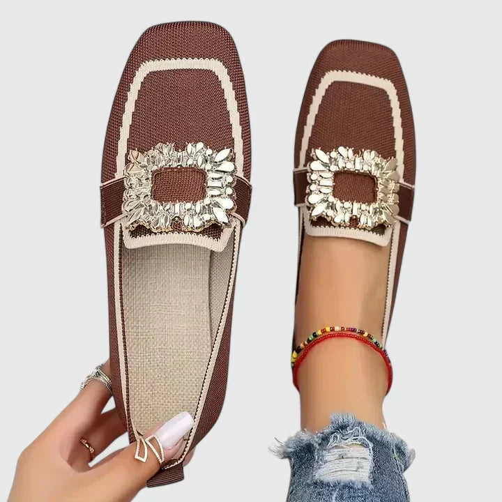 Damesloafers met gevoerde binnenzool en flexibele zool