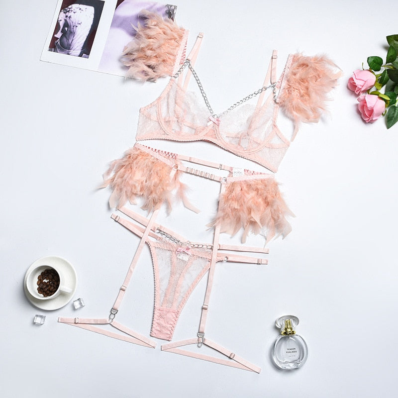 Mirella 3-delige lingerieset