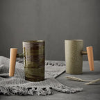 Nordic latte mokken met aards design