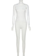 Skinny workout jumpsuit voor dames