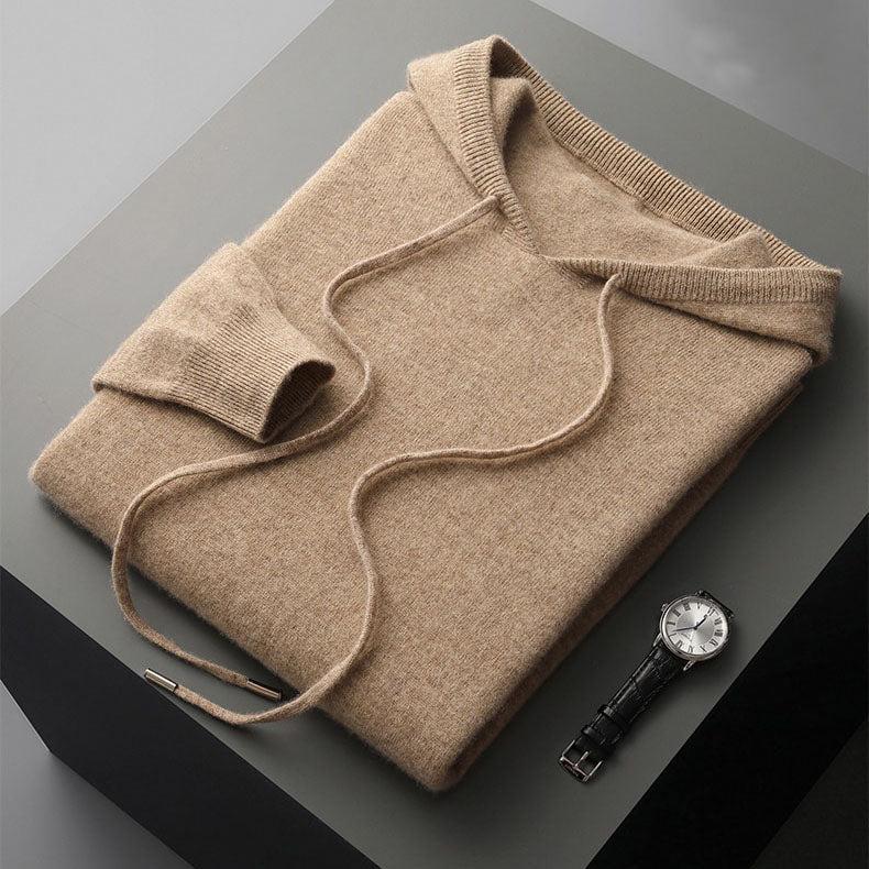 Heren hoodie van merinowol