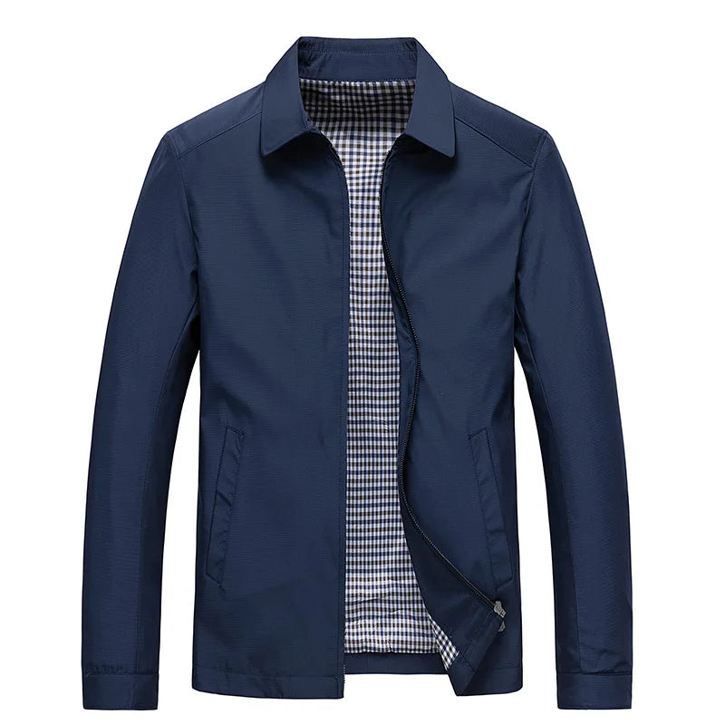 Dunne herenjas met zakelijk design