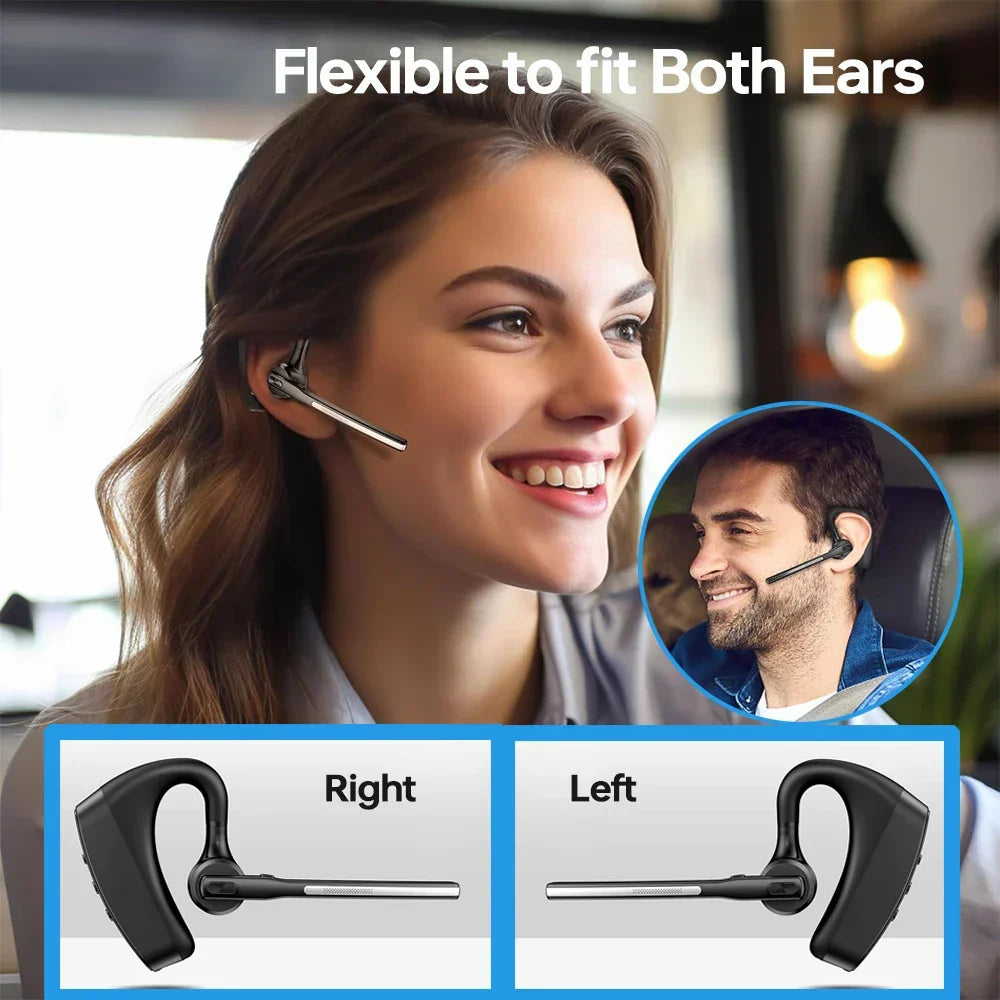 Ruisonderdrukkende bluetooth-headset met dubbele microfoons