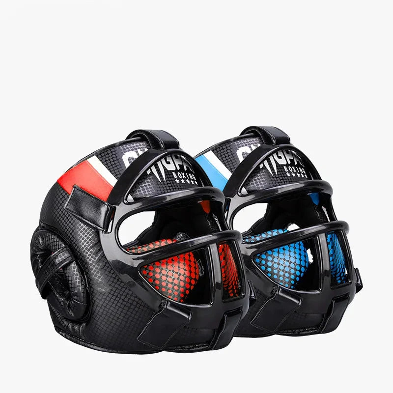 Hoofdbescherming met gezichtsmasker