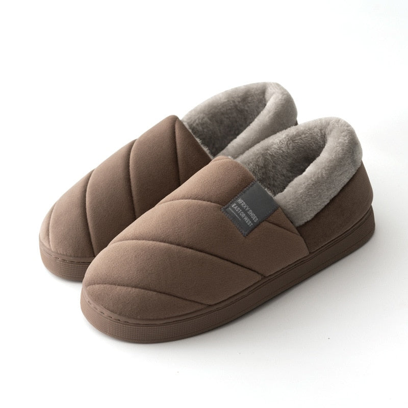Warme winterpantoffels met imitatiebont