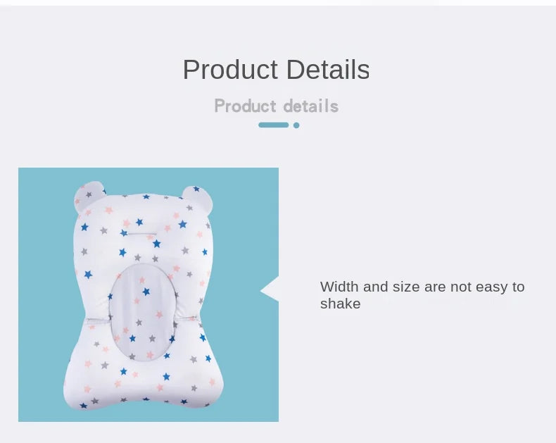 Draagbare anti-slip babybadmat