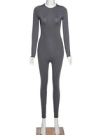 Skinny workout jumpsuit voor dames