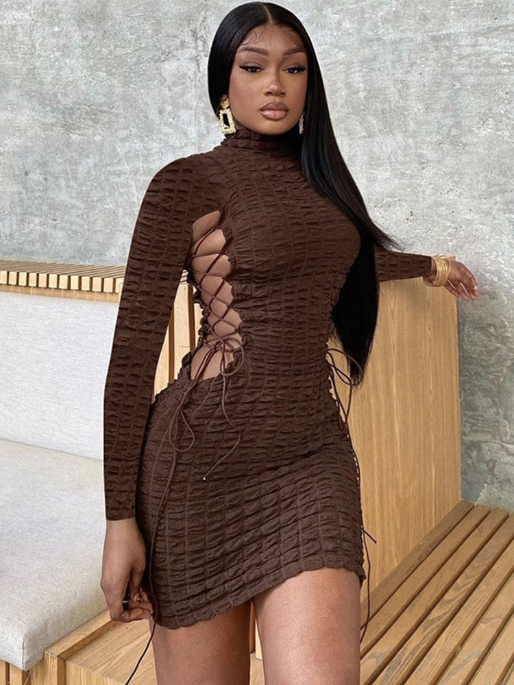 Jurk met cut-out Serafina