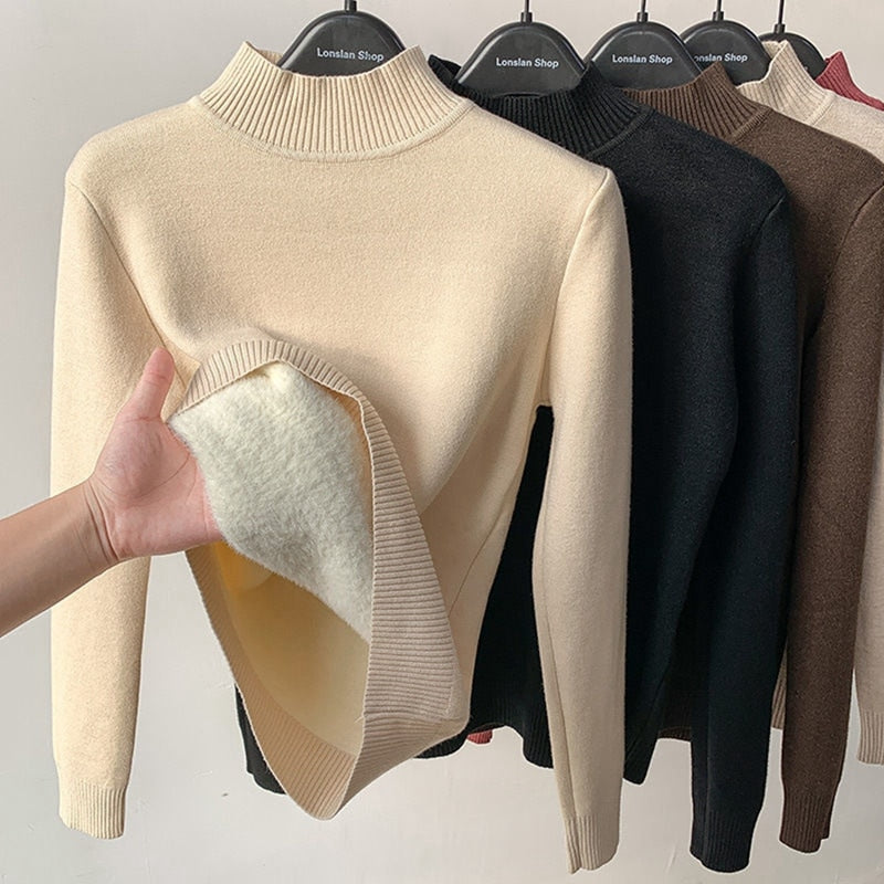Gevoerde sweater voor dames