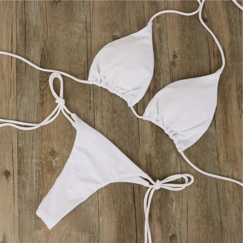 Zonnebikini met microtan technologie