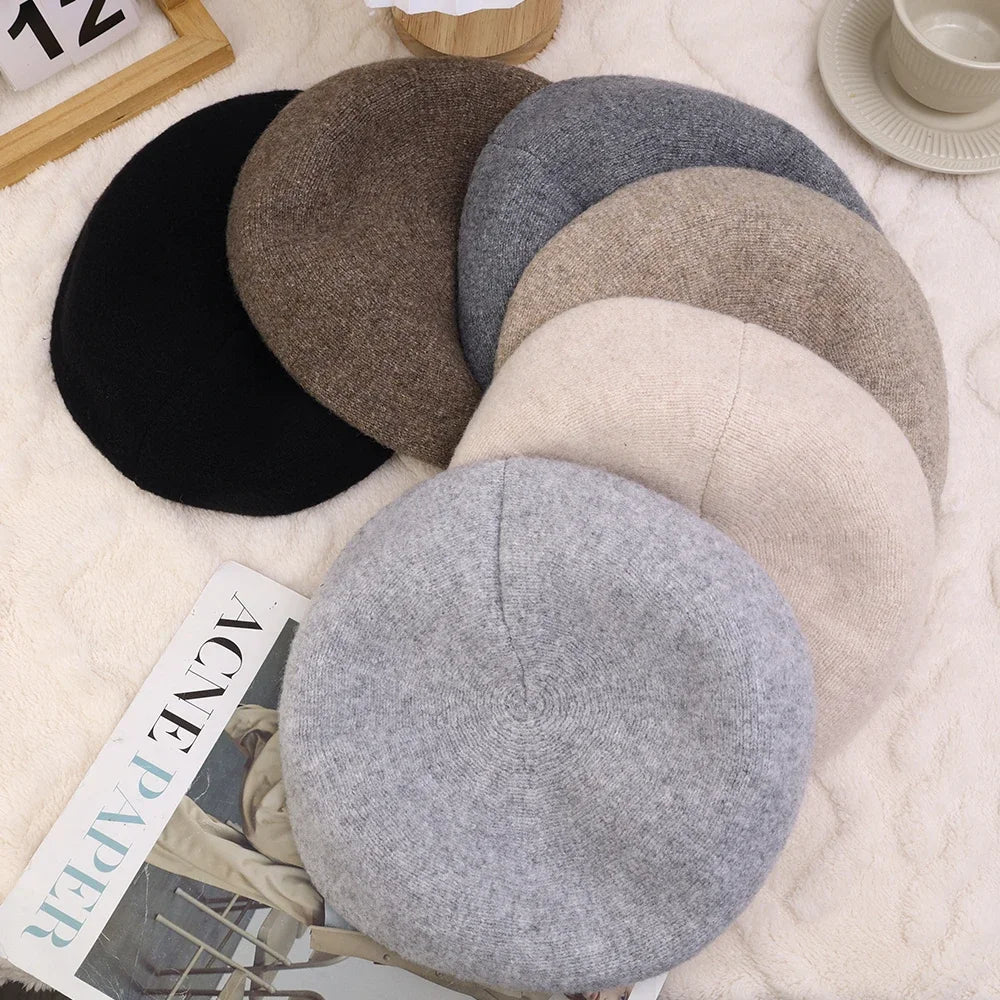 Casual wollen dames baret