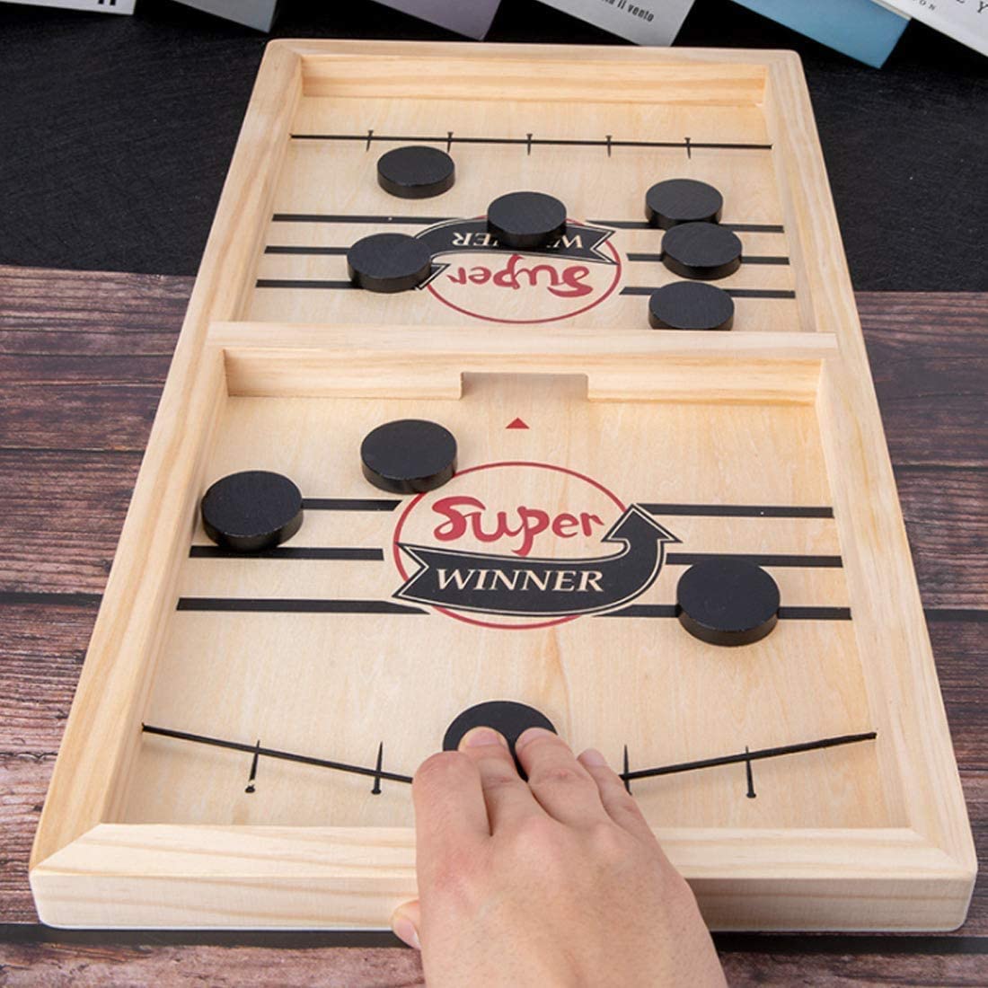 2-in-1 tafelvoetbal & sjoelplezier