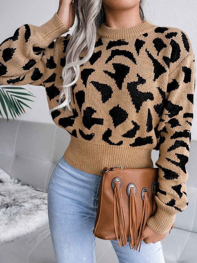 Sweater met jaguar print voor dames