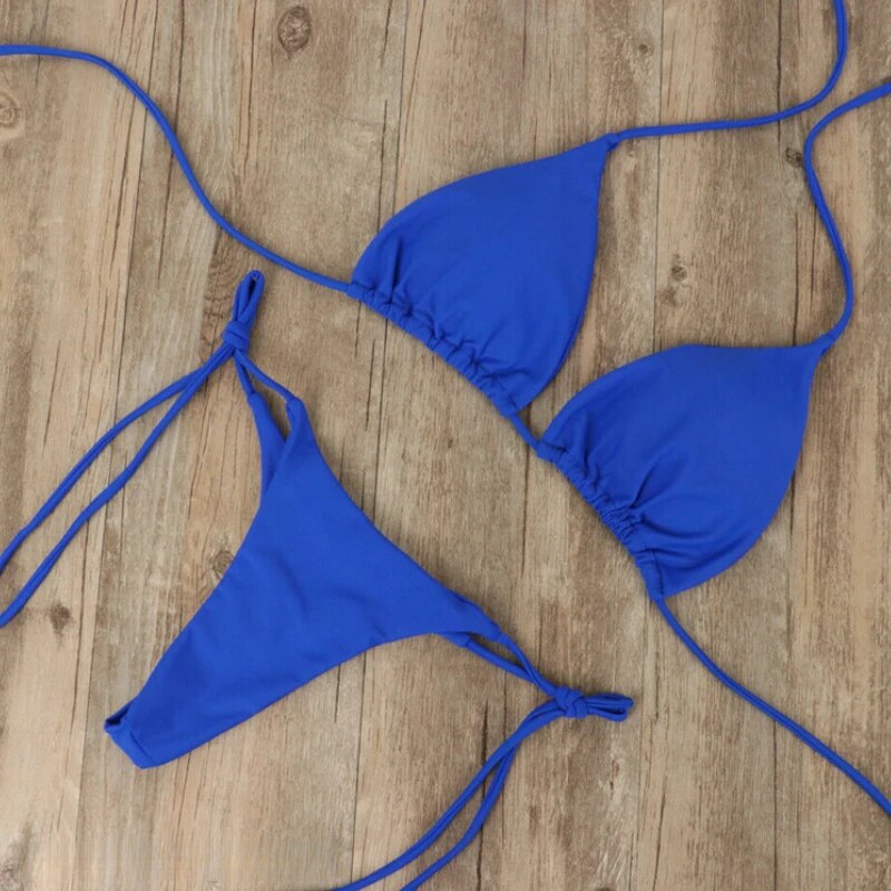 Zonnebikini met microtan technologie
