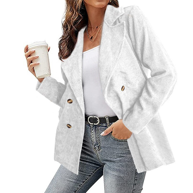 Effen blazer voor dames — afbeelding 3