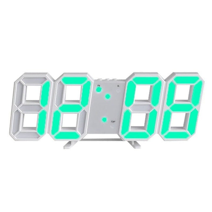 3D LED wandklok met dimbare verlichting