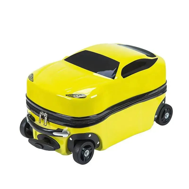 Harde kinderkoffer met auto ontwerp