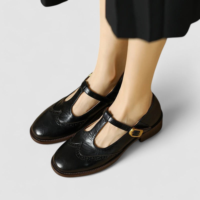 Mary Jane-schoenen met lage hak
