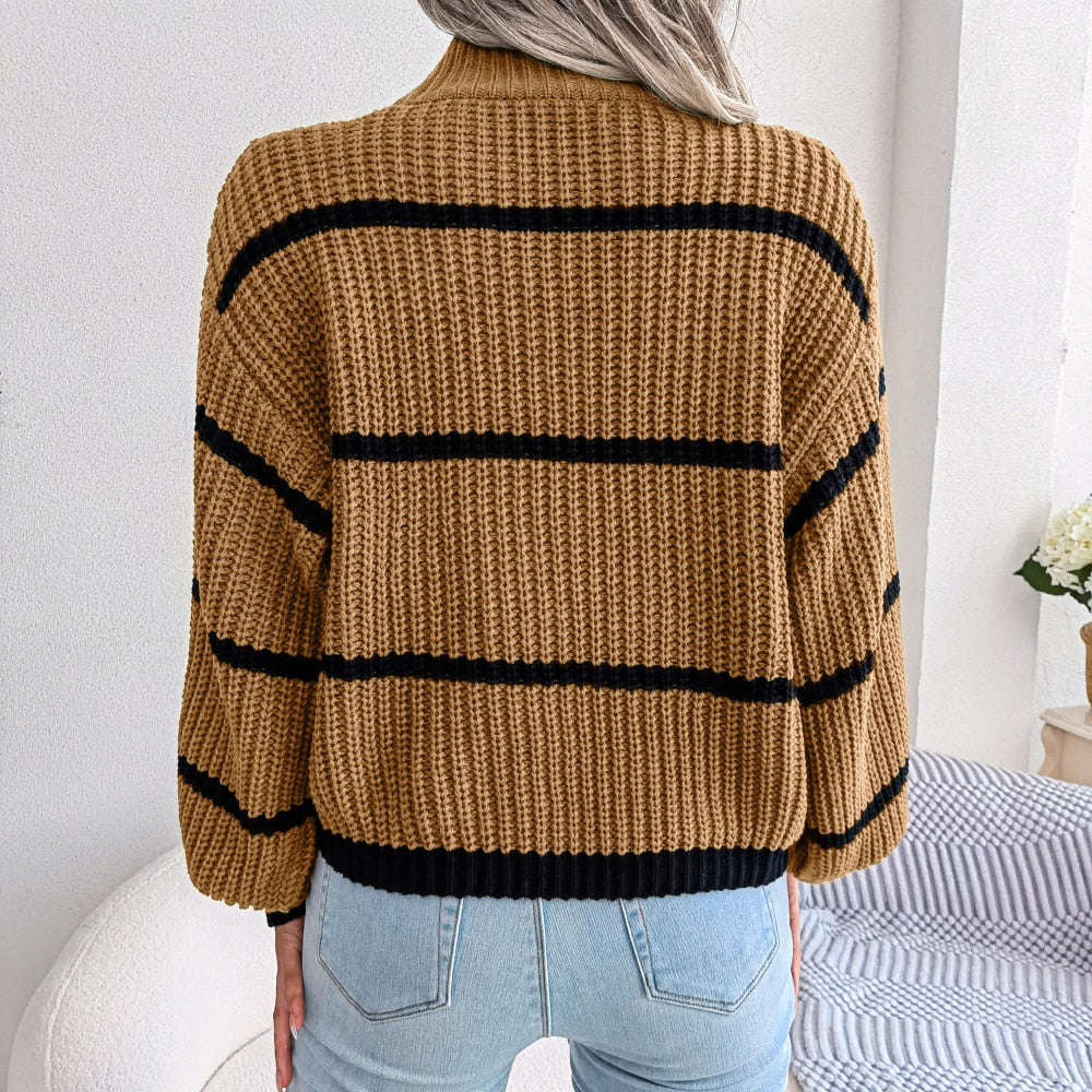 Casual geribde coltrui