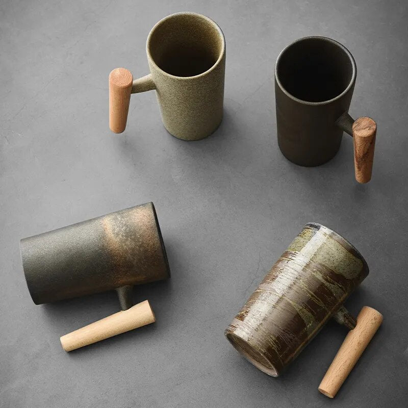 Nordic latte mokken met aards design